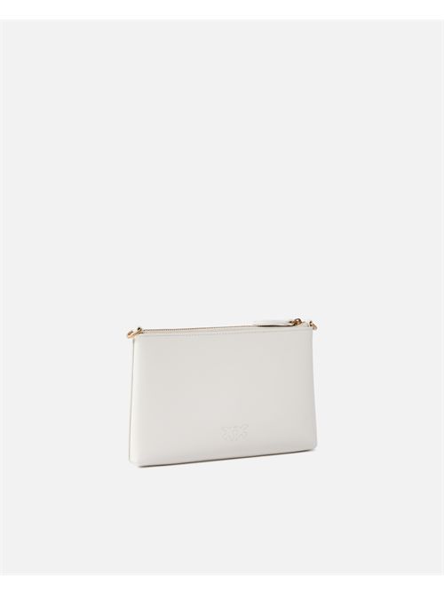 Pochette piatta in pelle con logo Love Birds PINKO | 104277A0F1/Z14Q